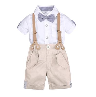 China New Summer Boy's Formal Suit, Children's Shirt Bib Two-Piece Suit for sale