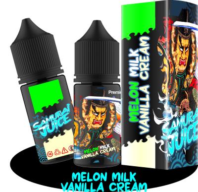 China Ramurai Juice MELON MILK	VANILLA CREAM Flavor 20mg 30mg 50mg nicotine Salt E-Liquid Vape Juice by VAPOREVER for sale