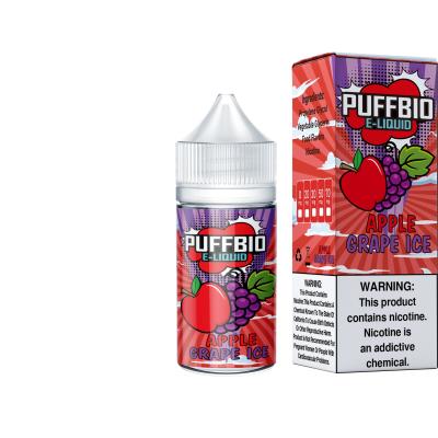 China Puffbio APPLE GRAPE ICE E Flavor 20mg 30mg 50mg nicotine Salt E-Liquid Vape Juice by VAPOREVER for sale