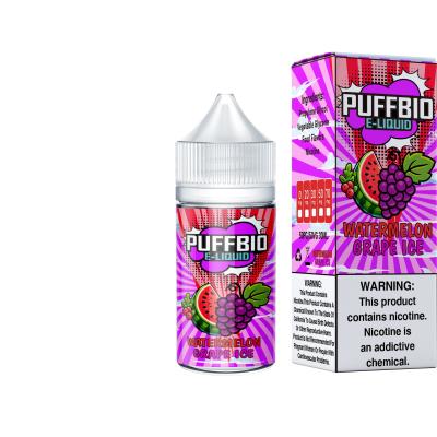 China Puffbio WATERMELON GRAPE ICE  E Flavor 20mg 30mg 50mg nicotine Salt E-Liquid Vape Juice salt bar juice by VAPOREVER for sale