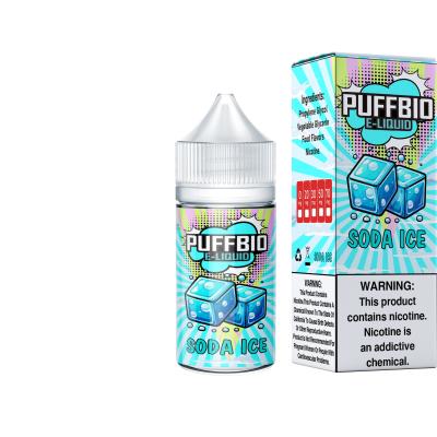 China Puffbio Soda ICE E Flavor 20mg 30mg 50mg nicotine Salt E-Liquid Vape Juice salt bar juice by VAPOREVER for sale