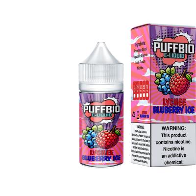 China Puffbio LYCHEE BLUEBERRY ICE  E Flavor 20mg 30mg 50mg nicotine Salt E-Liquid Vape Juice salt bar juice by VAPOREVER for sale