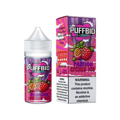 China Puffbio Passion Lychee Ice E Flavor 20mg 30mg 50mg nicotine Salt E-Liquid Vape Juice salt bar juice by VAPOREVER en venta