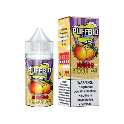 China Puffbio Mango Peach Ice E Flavor 20mg 30mg 50mg nicotine Salt E-Liquid Vape Juice salt bar juice by VAPOREVER en venta