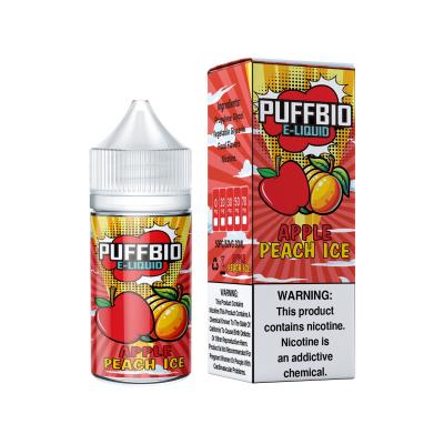 China Puffbio APPLE PEACH ICE  E Flavor 20mg 30mg 50mg nicotine Salt E-Liquid Vape Juice by VAPOREVER en venta