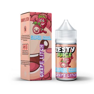 China Zesty Juice Super Cool Grape lichi Flavor 20mg 30mg 50mg nicotine Salt E-Liquid Vape Juice by VAPOREVER for sale