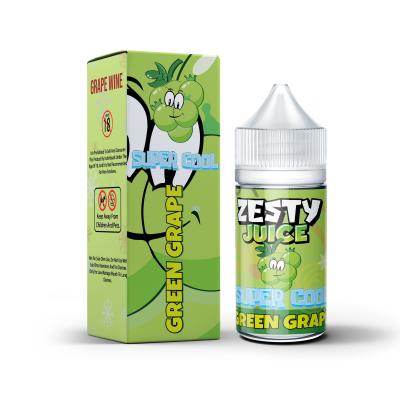 China Zesty Juice Super Cool Green Grape  Flavor 20mg 30mg 50mg nicotine Salt E-Liquid Vape Juice by VAPOREVER for sale