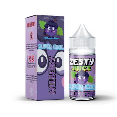 China Zesty Juice Super Cool Mulberry Flavor 20mg 30mg 50mg nicotine Salt E-Liquid Vape Juice by VAPOREVER for sale