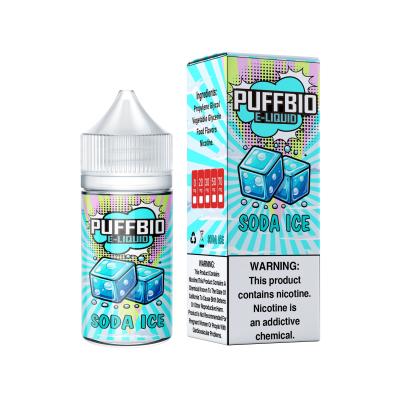 China Puffbio Soda ICE E Flavor 20mg 30mg 50mg nicotine Salt E-Liquid Vape Juice salt bar juice by VAPOREVER for sale