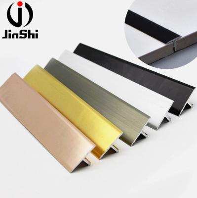 China Factory direct aluminum profile T trim metal corner tile multifunctional flexible aluminum tile trim en venta