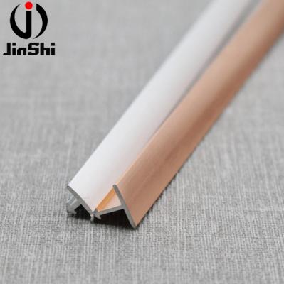 China Decorations Aluminum Extrusion Matt Silver T Shaped Tile Wall Transition Profiles for sale