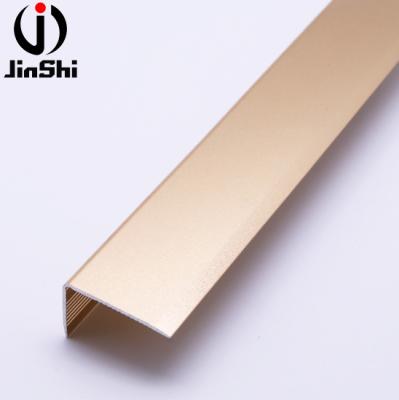 China Contemporary Glamorous Decoration Metal Stair Nose Aluminum Stair Edge Trim for sale