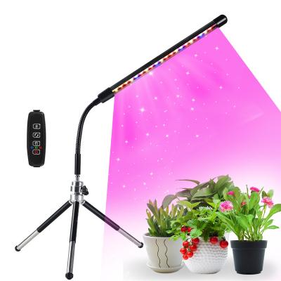 China USB Long Wire GrowStar Full Spectrum 20 LED Grow Lamp LED Plant Lights with Small Tripod for Indoor Plants for sale