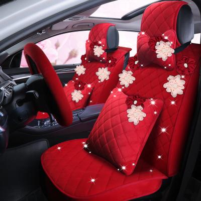 China Luxury Goods 2021 New Design Car Cushion Top Seat Cover For Women Girls Car Cushion Cover Mat for sale