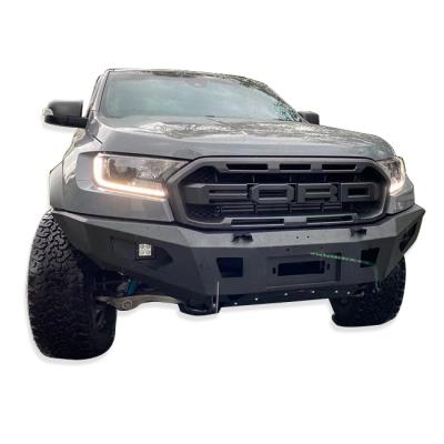 China Decroation And Protection Pick Up Car 4X4 Accessories Front Grill Guard Bull Bar Push Bumple Elbow Bar For FORD RANGER RAPTOR 2019+ for sale