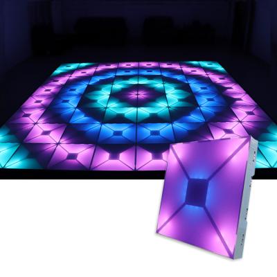 China Party and wedding event outdoor dmx magnetic star light wedding led colorful dance floor rental live show car disco for sale