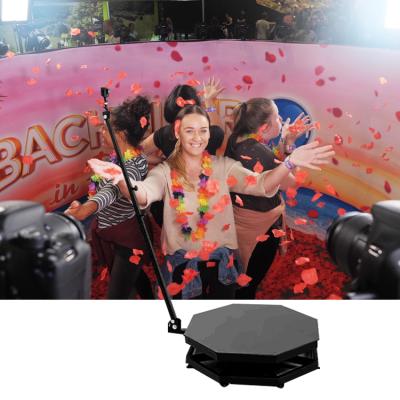 China ipad 360 80cm led revo rotating photo booth XL shell package auto wedding lights for sale