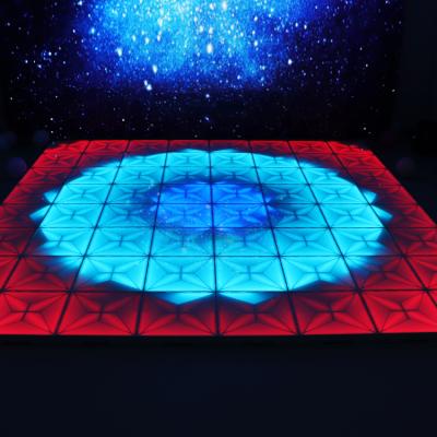 China Portable Led Star Effects Party Nightclub Disco Magnet Wireless Drum Magic Star Dance Floor Tiles On Sale for sale