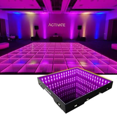 China Hotel Auto Salon 3d Optical Illusions Led Mirror Led Dance Floor Tiles Pictures for sale