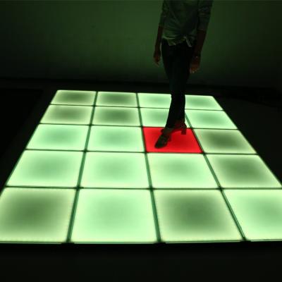 China Modern Weight Activated Magnet Led Floor Lightweight Carpet Interactive Led Dance Floor for sale