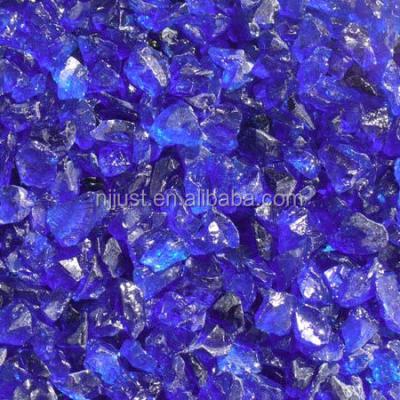 China Traditional decorative crushed glass gravel pebbles for sale