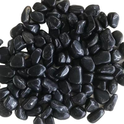 China Modern China Factory Direct Natural Black Polished Pebble Paving Stones for sale