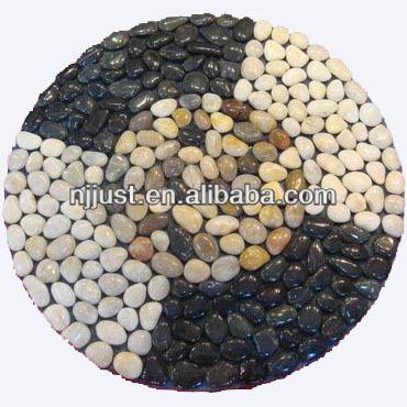 China Natural Stone Pebble Oval Cushion for sale