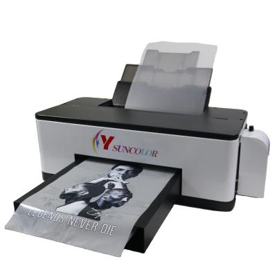 China Any Fabric SunColor Lowest Investment Desktop T Shirt Printing High Speed ​​A3+ CMYK WW DTF Printer for sale