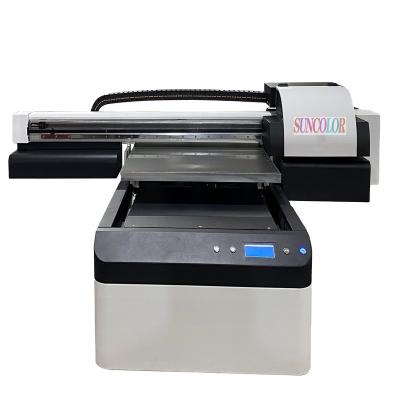 China SunColor Printer 60*90 Printer With 3 Heads Digital Inkjet Automatic UV Flatbed Material SunColor UV Led Inkjet Printer For Phone Case/Wooden Leather for sale