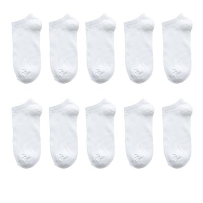 China 10 Pairs QUICK DRY women thongs black white sports socks solid color boat socks breathable comfortable ankle socks cotton for sale