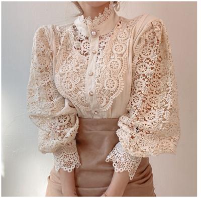 China Sweet 2021 Mesh Women Summer Lace Top Unique Quality Soft Guaranteed for sale