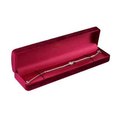 China Velve Customized Luxury Velvet Box Satin Interior For Jewelry Touching Ring Necklace Cozy Box for sale