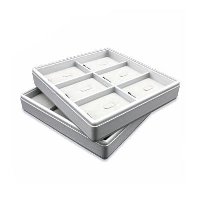 China Newest Custom Jewelry Display Tray For Ring Necklace Earring Jewelry Showcase Dish Display Stand With Logo for sale