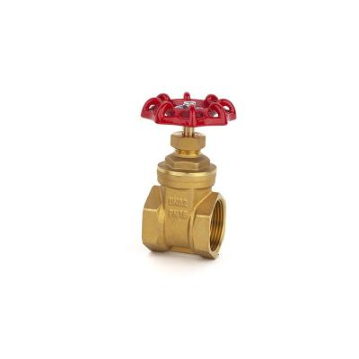 China General 1/2 3/4 1 2 Inch Brass Stop Valve Shut Off Valve High Pressure Gate Valve for sale