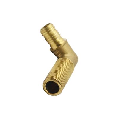 China General good reputation best service natural color brass fitting made in china right angle brass fitting for sale