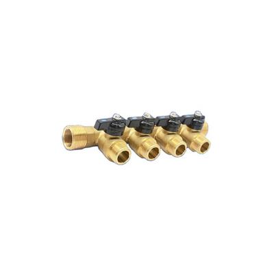 China Port Manifold 2 to 8 Port Brass Water Valve Modern Brass Water Supply Miscellaneous Manifolds for sale