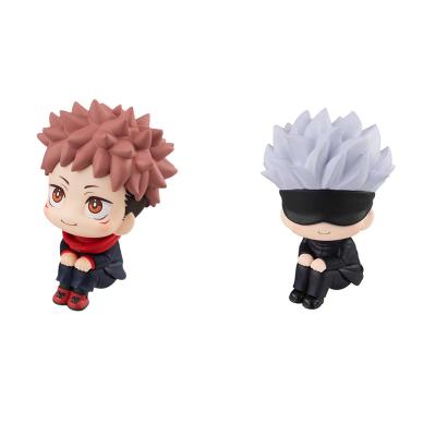 China Cartoon Characters Toy Japan Anime Jujutsu Kaisen Q Version Toy Gojo Satoru Itadori Yuji PVC Figures Model Doll for sale