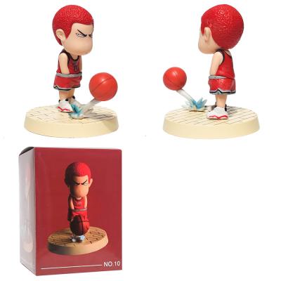 China Cartoon Toy PVC Anime Sakuragi Hanamichi SLAM DIP Action Number Collectible Model Toy For Gifts for sale