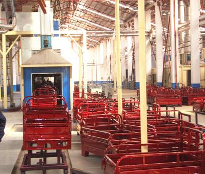 China mental painting tricycle cargo frame industrial painting line mental painting line with ED coating for sale