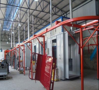 China Industrial mental parts spraying line automatic conveyor line for paint or powder coating for sale