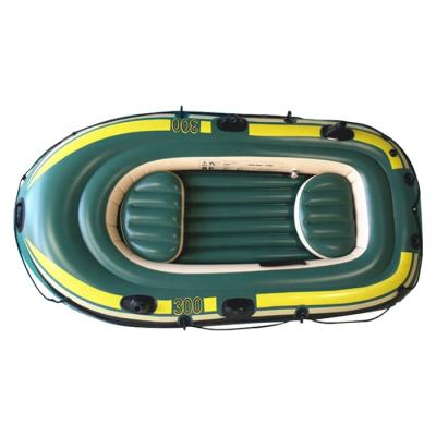 China Rowing High Quality Wear Resistant PVC Material Rowing Canoe Inflatable Boat For Fishing for sale