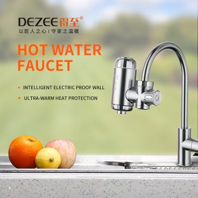 China Thermostatic Electric Bathroom Faucet Kitchen Faucet Mixer Tap Tankless Water Heater ABS Faucets Quick Connector For Water Heater for sale