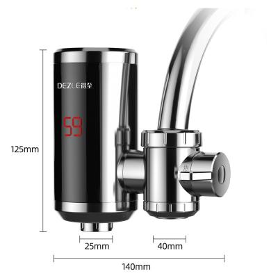 China Sense Faucets Led Display Heater Tap Mini Easy Disassemble Instant Hot Water System Tankless Electric Faucet For Kitchen for sale