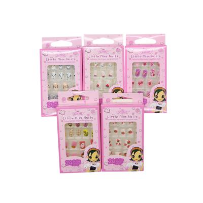 China Artificial False Nails of Different Design Designs Cute Animal Kids for sale