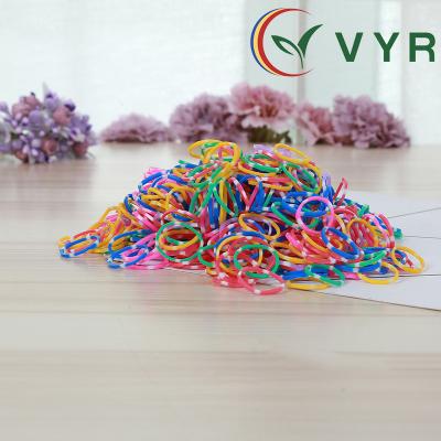 China Environmental Friendly Cheap Colored Flexible Rubber Tie Elastic TPU Headband Hair Band for sale