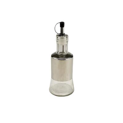 China Stocked like 200ml olive oil glass bottle for oil with spout for sale