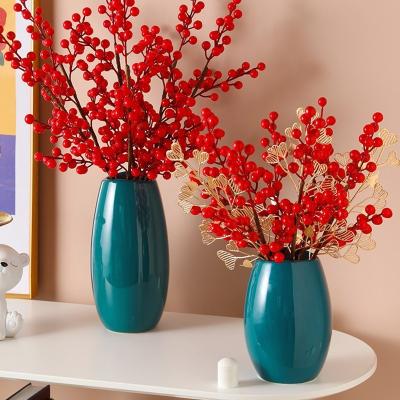 China 2022 New Design Mid Century Modern Minimalist Office Ornaments Ceramic Vase For Living Room for sale