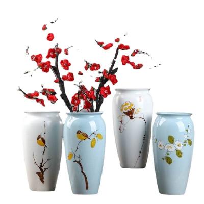 China 2022 New Modern Minimalist Home Decor Tall Floor Vase Ceramic And Porcelain Decorative Tall Flower Vase for sale