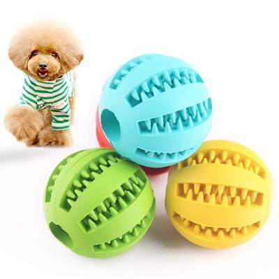 China Hidden Food Stored Around Natural Rubber Toy Ball Dog Toy Ball For Training Dog IQ for sale