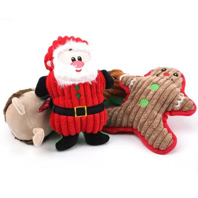 China New Toy Cat Dog Bite Resistant Christmas Interactive Snowman Pet Dog Stored Voice Interactive Doll for sale